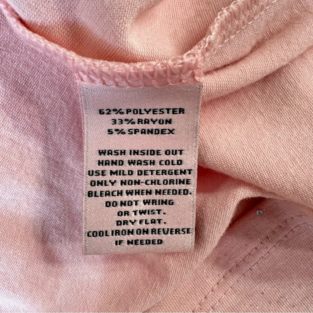 Juicy Couture Pale Pink Glitter Sparkle Knot Front Sheath Dress Size Medium